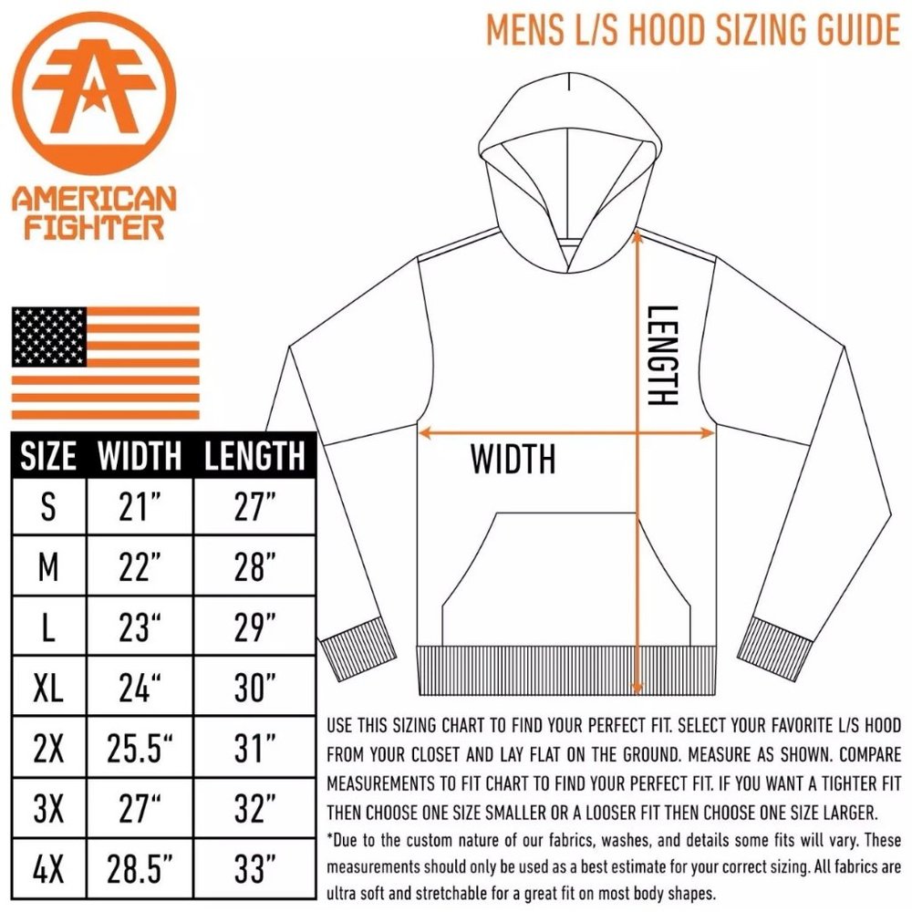 AMERICAN FIGHTER Men's Hoodie Sweatshirt HARTSDALE Athletic MMA - Picture 11 of 12
